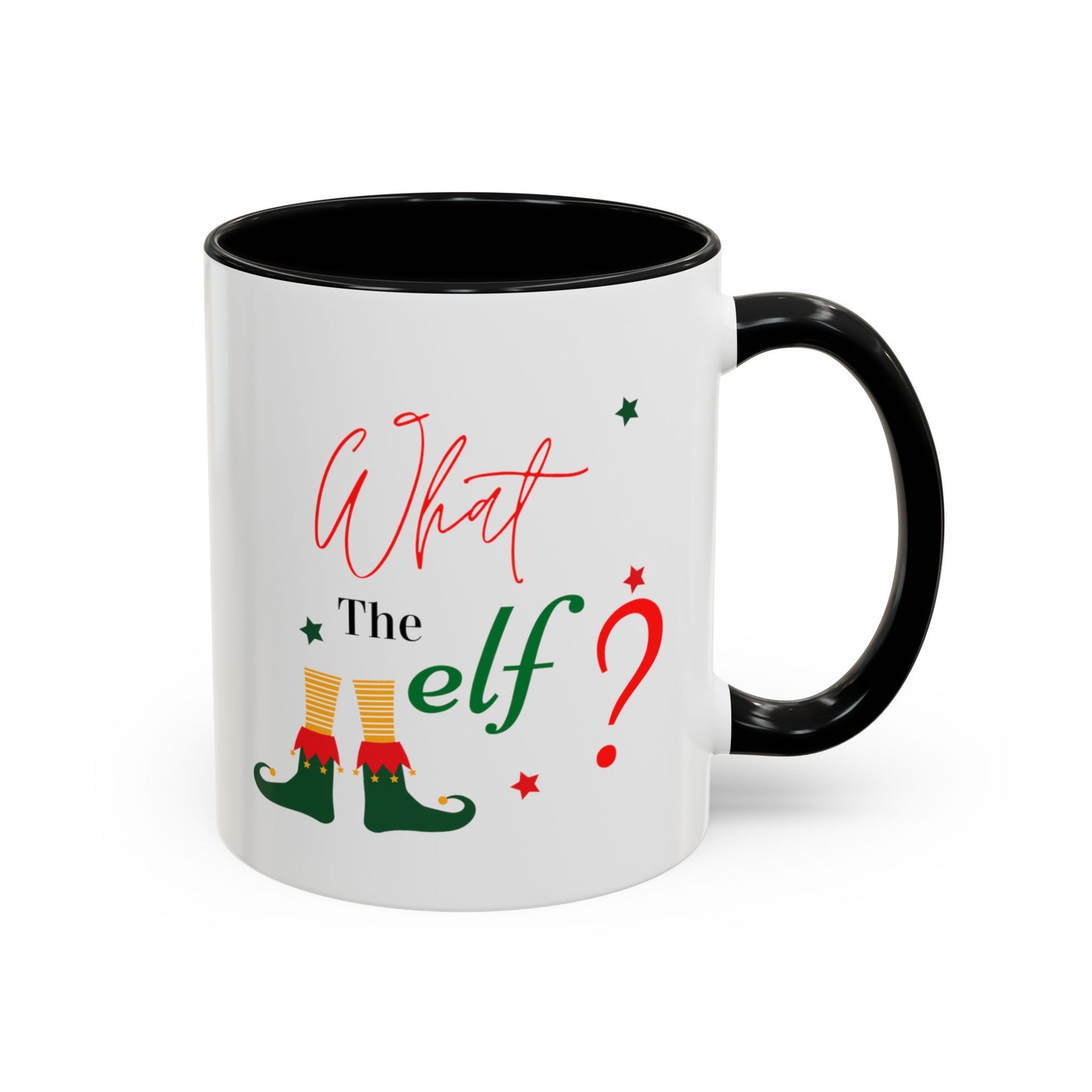 What the Elf? Accent Coffee Mug (11, 15oz)