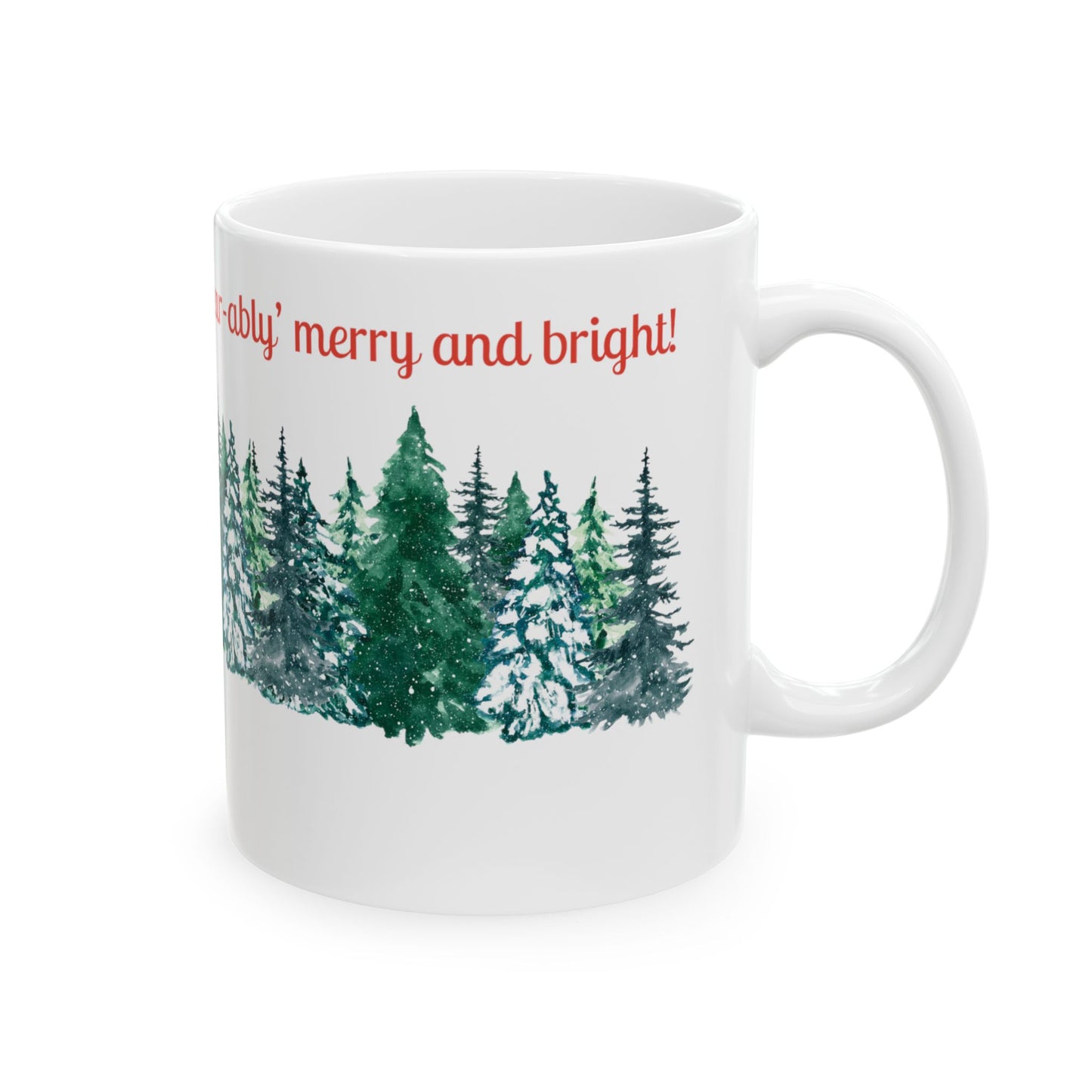 Christmas Bear Ceramic Mug, (11oz, 15oz)