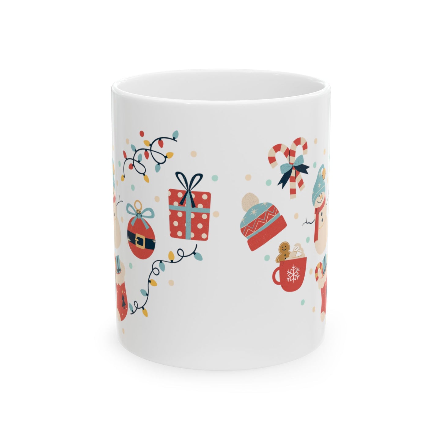 Christmas Ornaments Ceramic Mug, (11oz, 15oz)