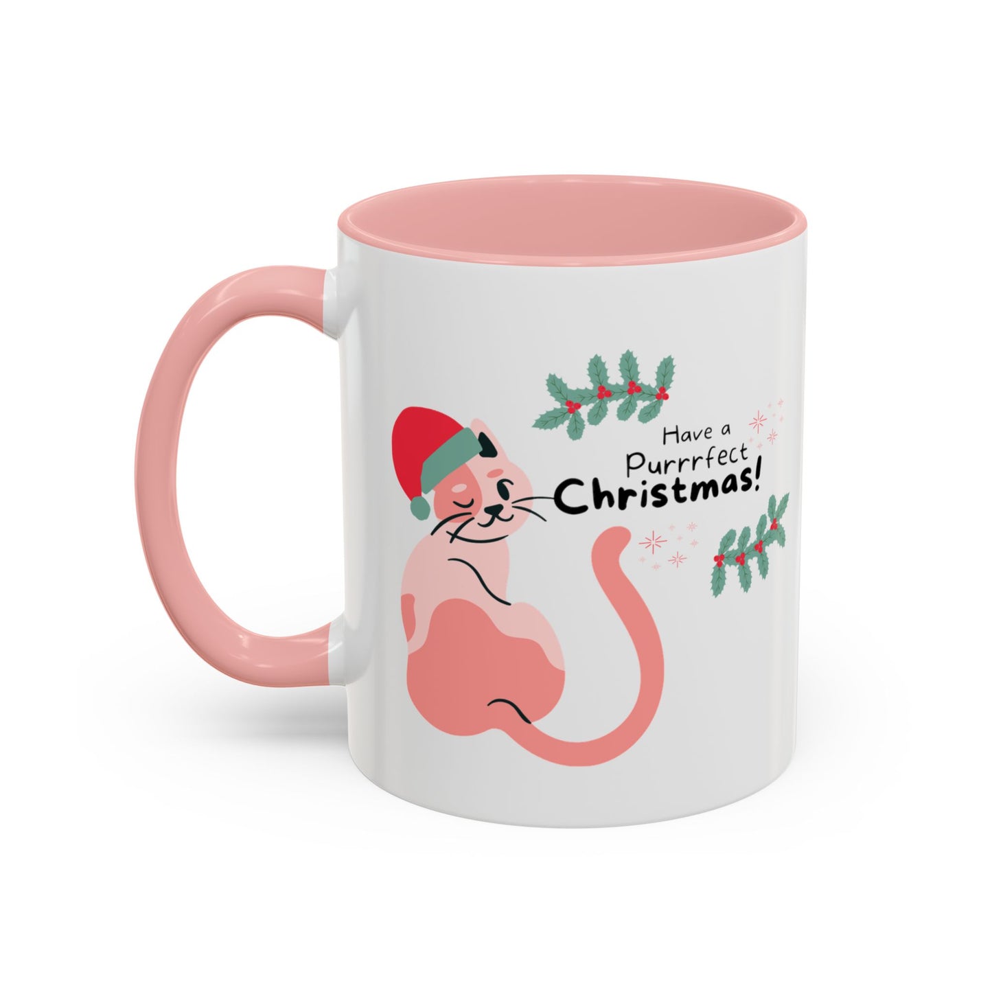 Purrrfect Christmas Accent Coffee Mug (11, 15oz)