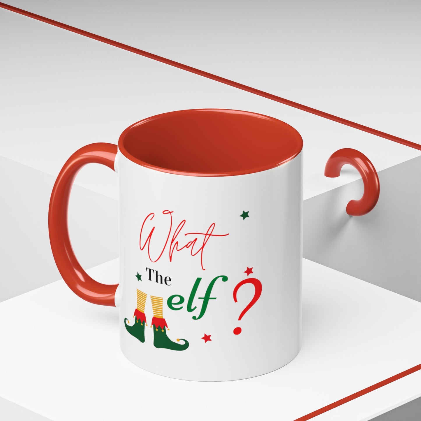 What the Elf? Accent Coffee Mug (11, 15oz)