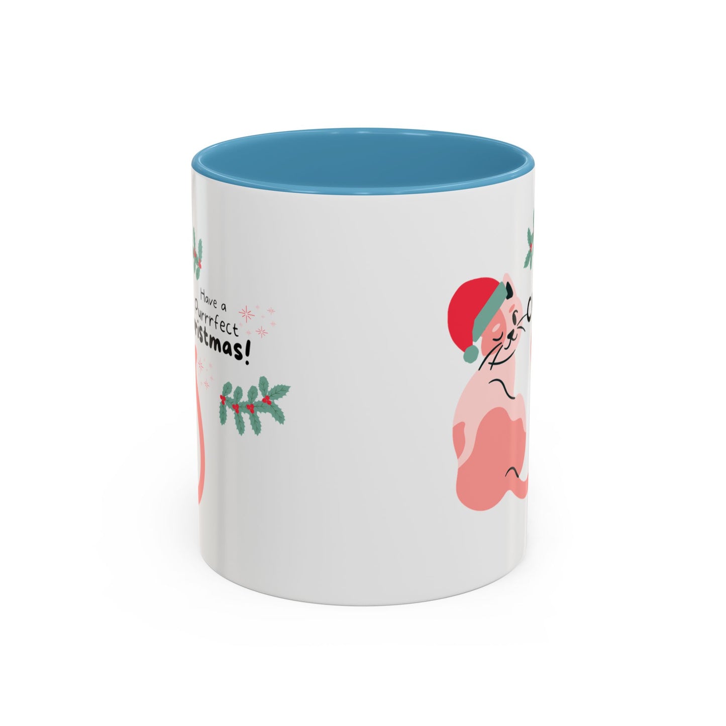 Purrrfect Christmas Accent Coffee Mug (11, 15oz)