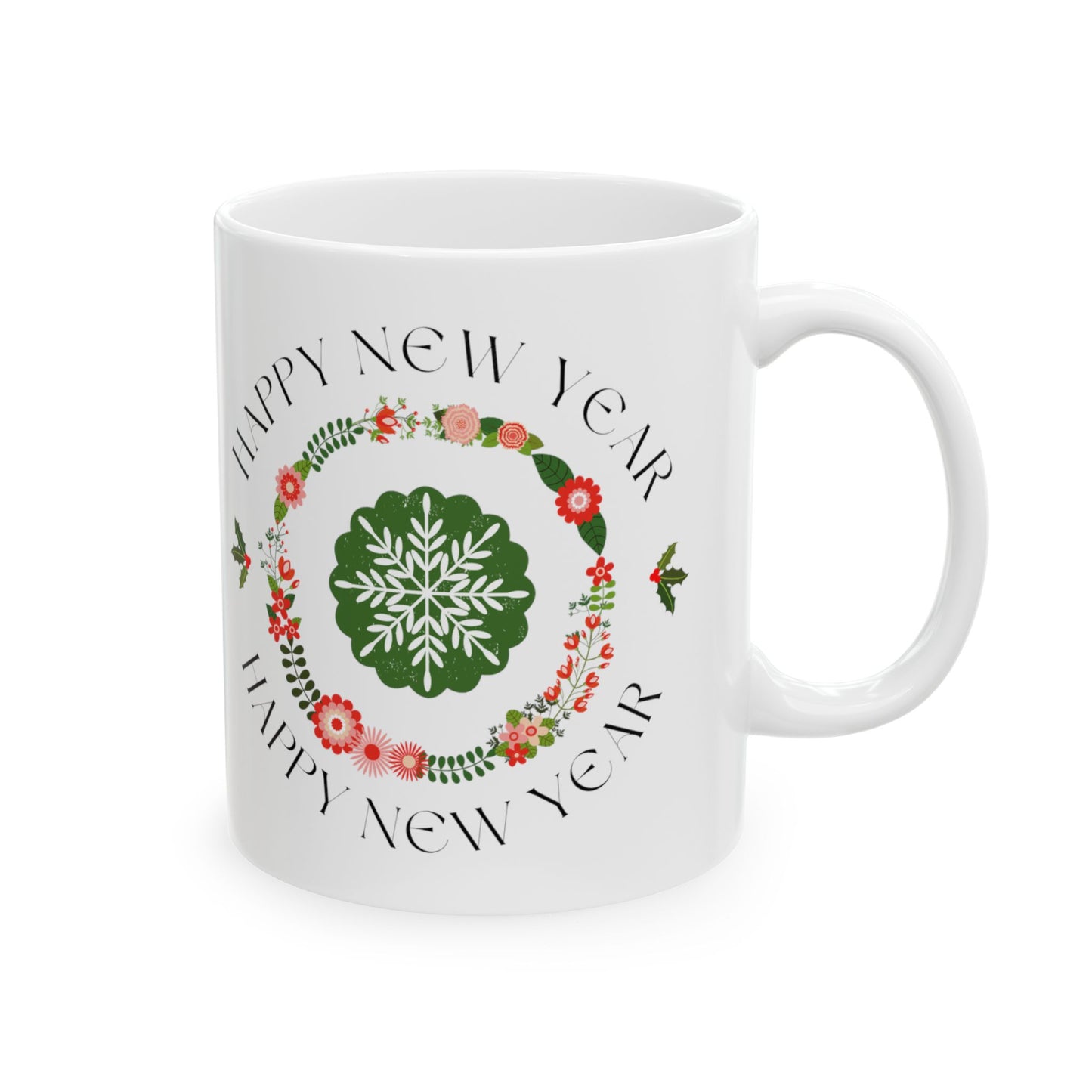 Merry Christmas Ceramic Mug, (11oz, 15oz)