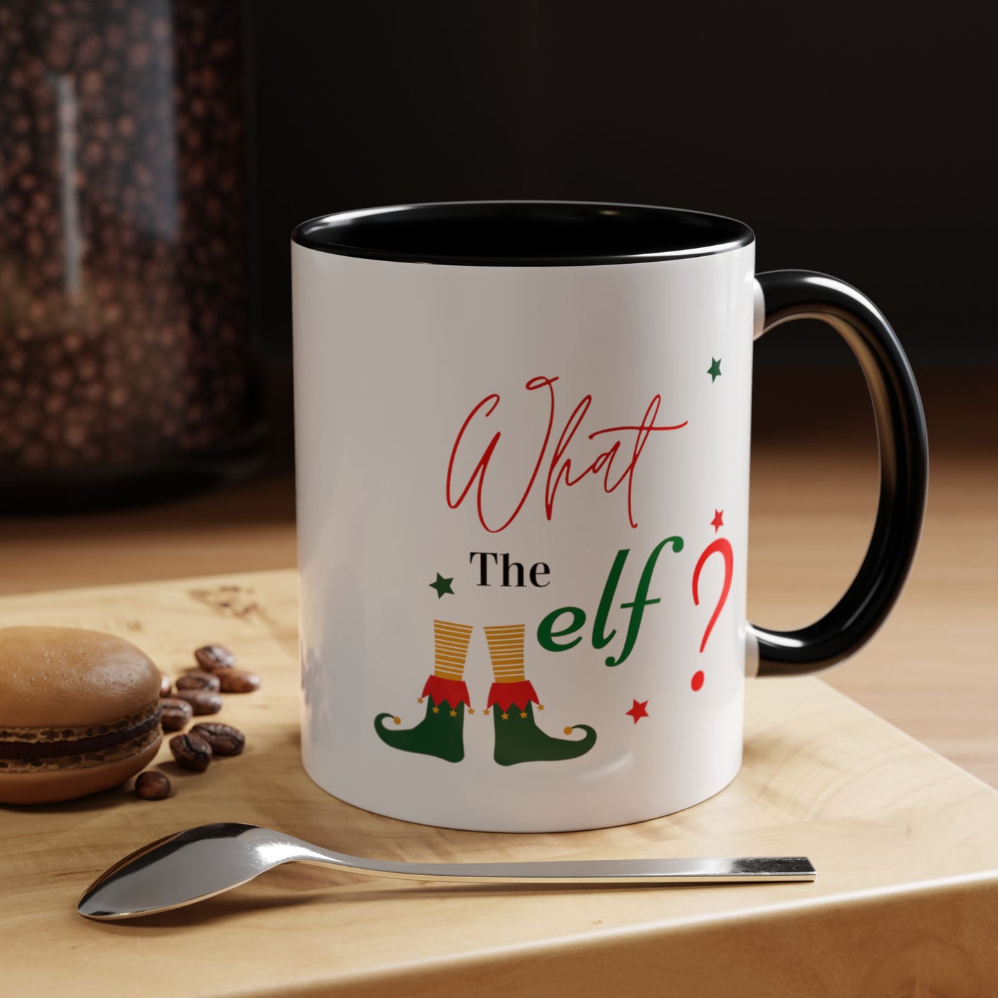 What the Elf? Accent Coffee Mug (11, 15oz)