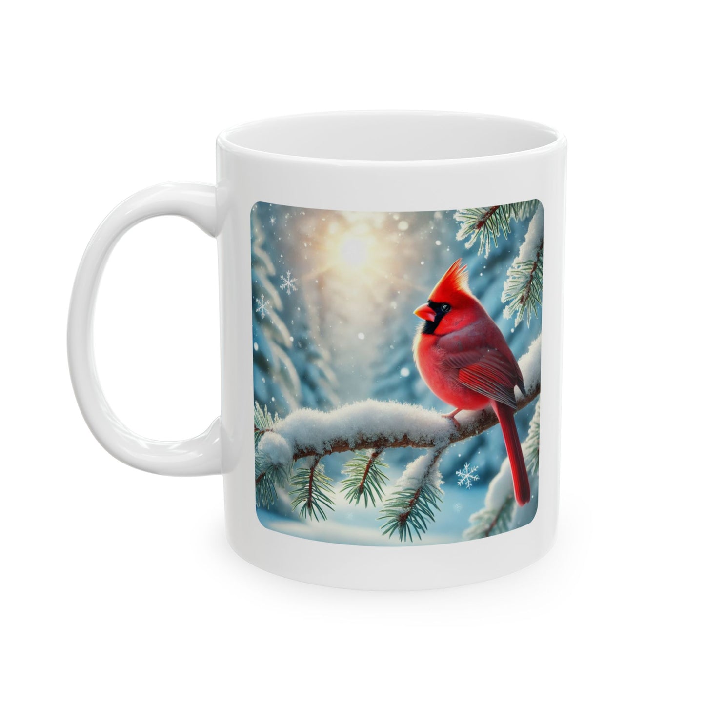 Christmas Cardinal Mug, (11oz, 15oz)