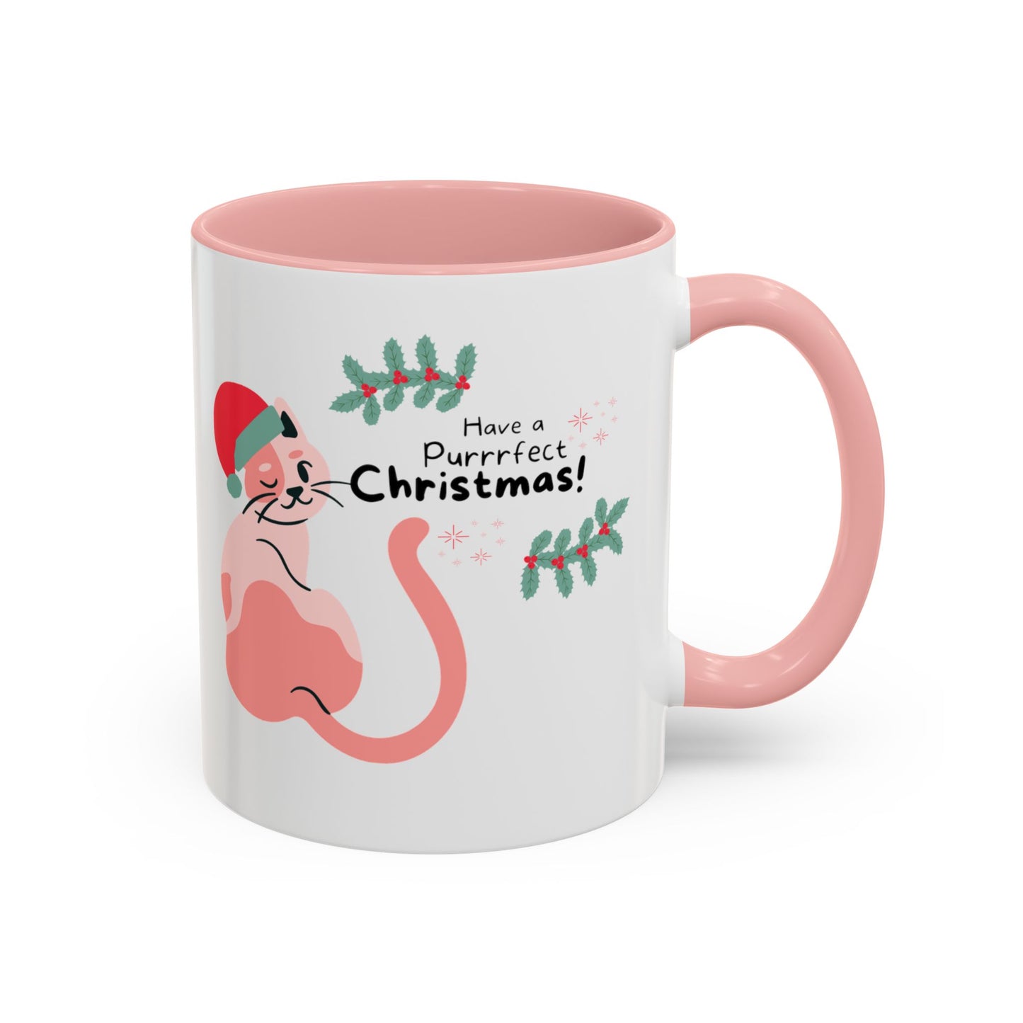 Purrrfect Christmas Accent Coffee Mug (11, 15oz)