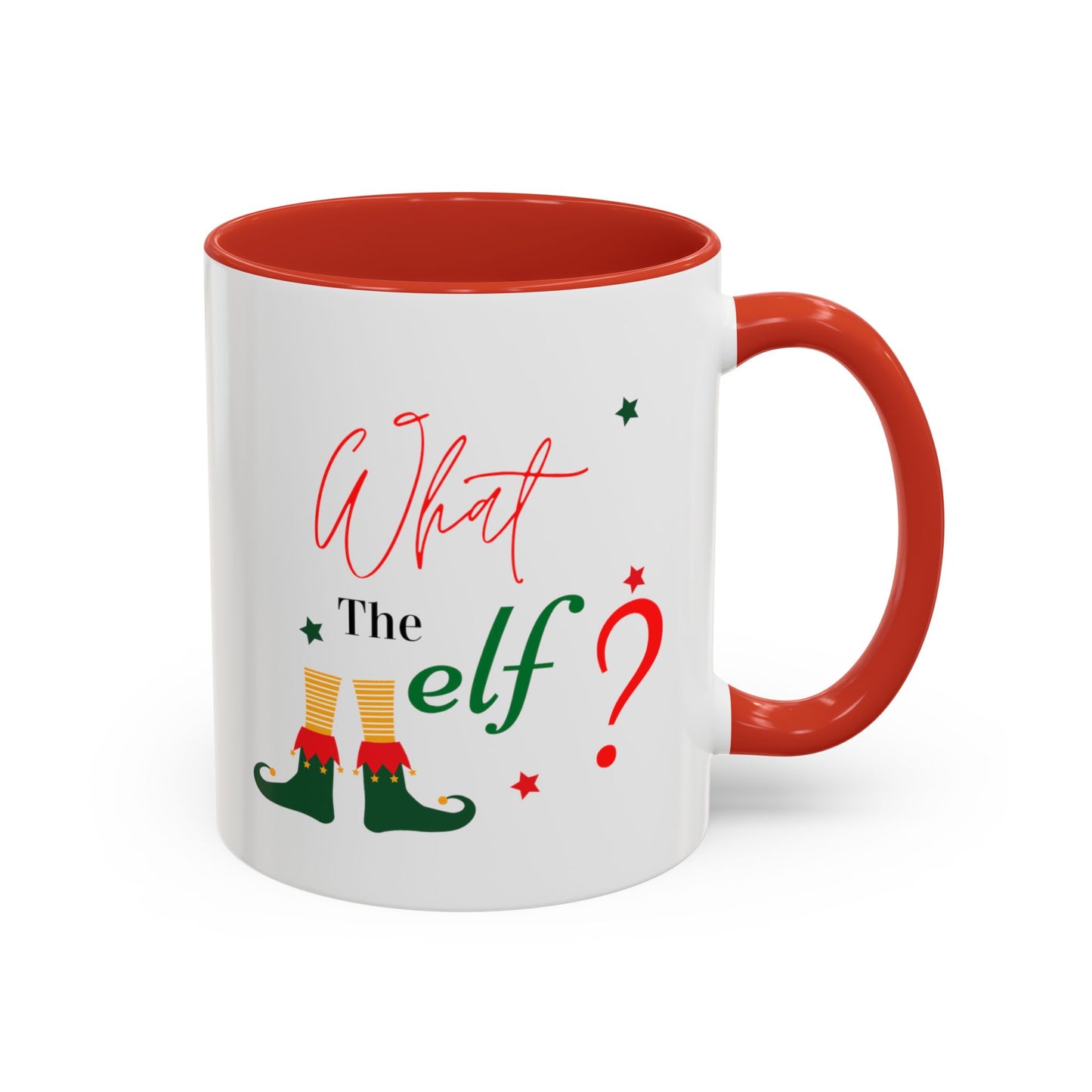 What the Elf? Accent Coffee Mug (11, 15oz)