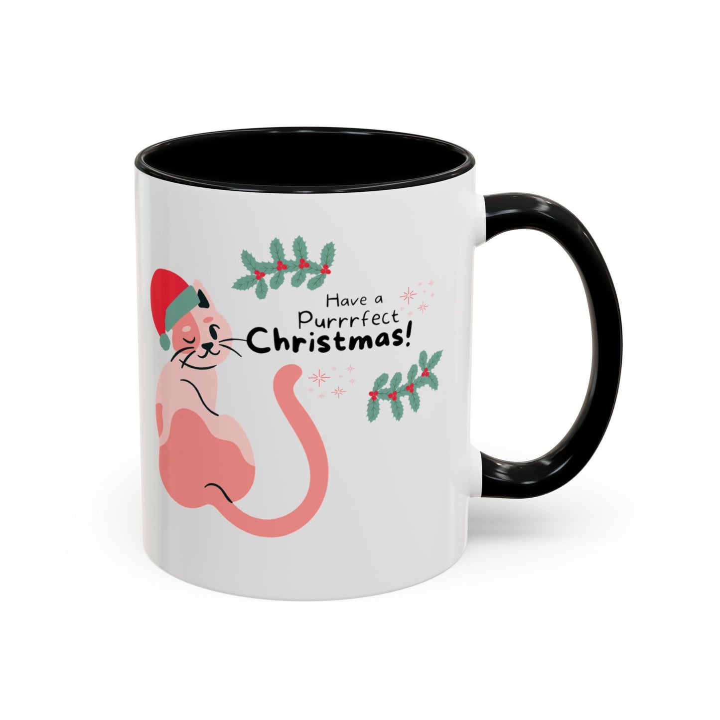 Purrrfect Christmas Accent Coffee Mug (11, 15oz)