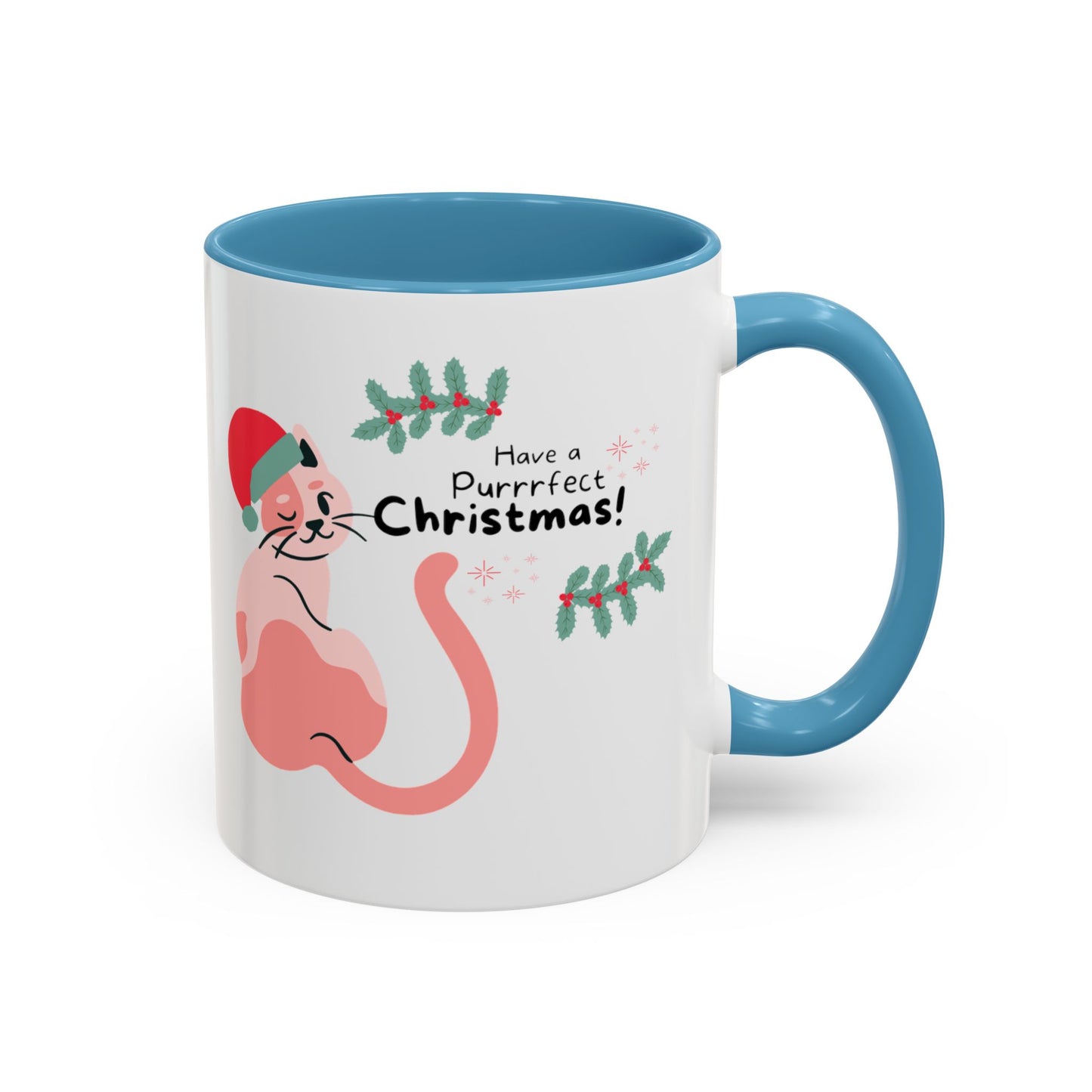 Purrrfect Christmas Accent Coffee Mug (11, 15oz)