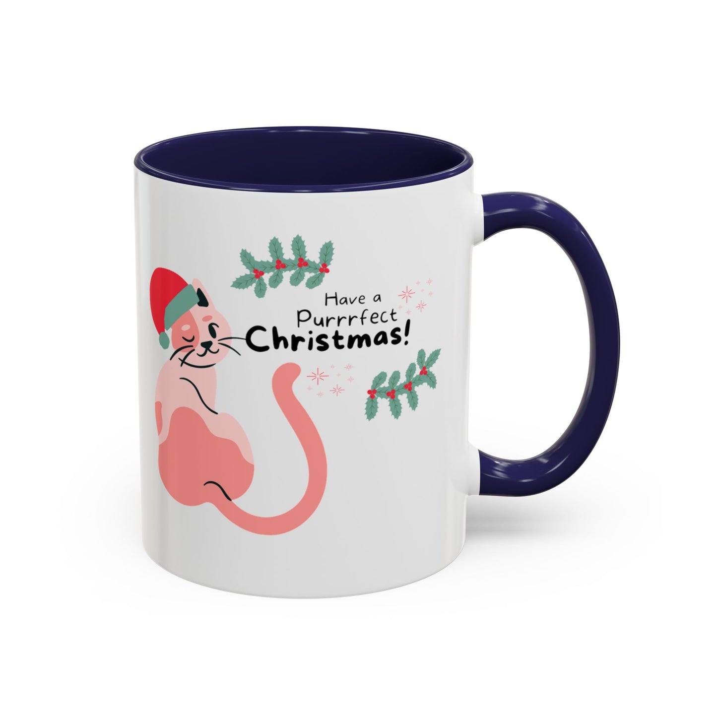 Purrrfect Christmas Accent Coffee Mug (11, 15oz)