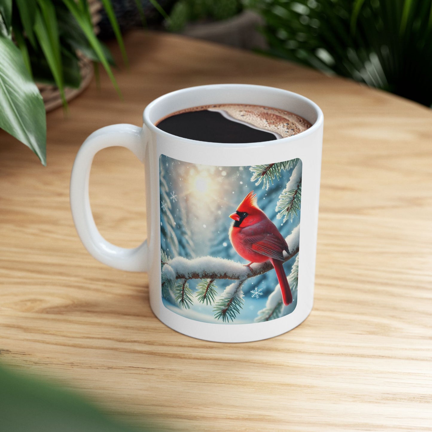 Christmas Cardinal Mug, (11oz, 15oz)