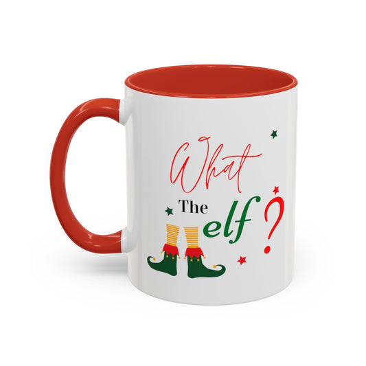 What the Elf? Accent Coffee Mug (11, 15oz)