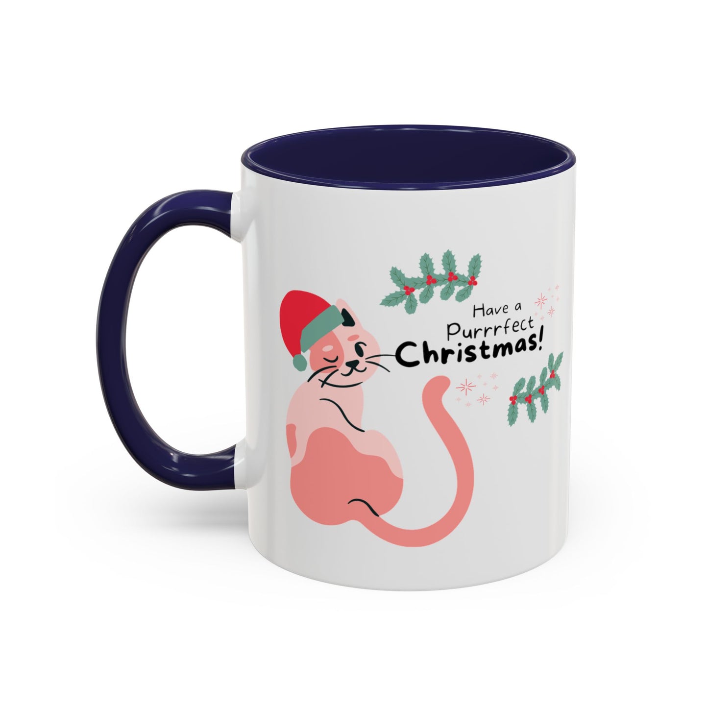 Purrrfect Christmas Accent Coffee Mug (11, 15oz)