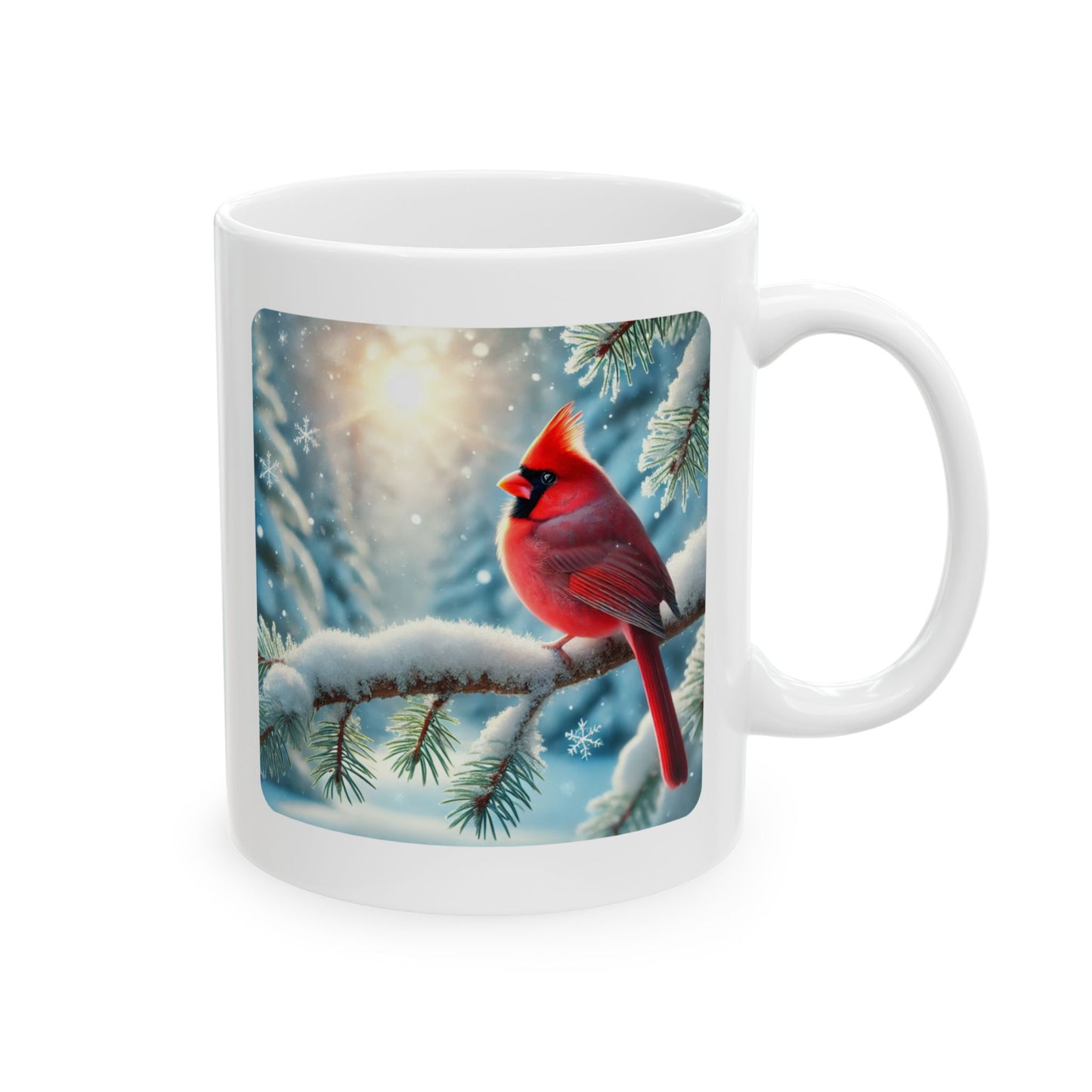 Christmas Cardinal Mug, (11oz, 15oz)