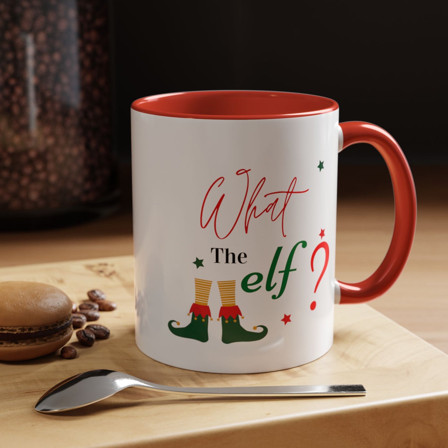 What the Elf? Accent Coffee Mug (11, 15oz)