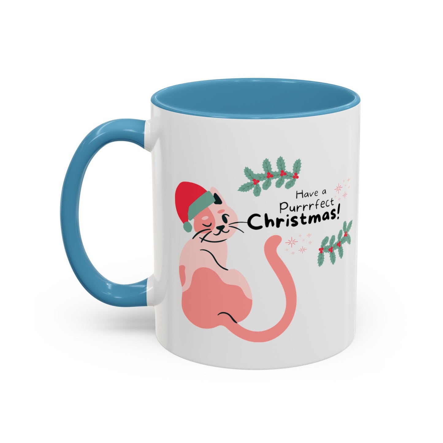 Purrrfect Christmas Accent Coffee Mug (11, 15oz)