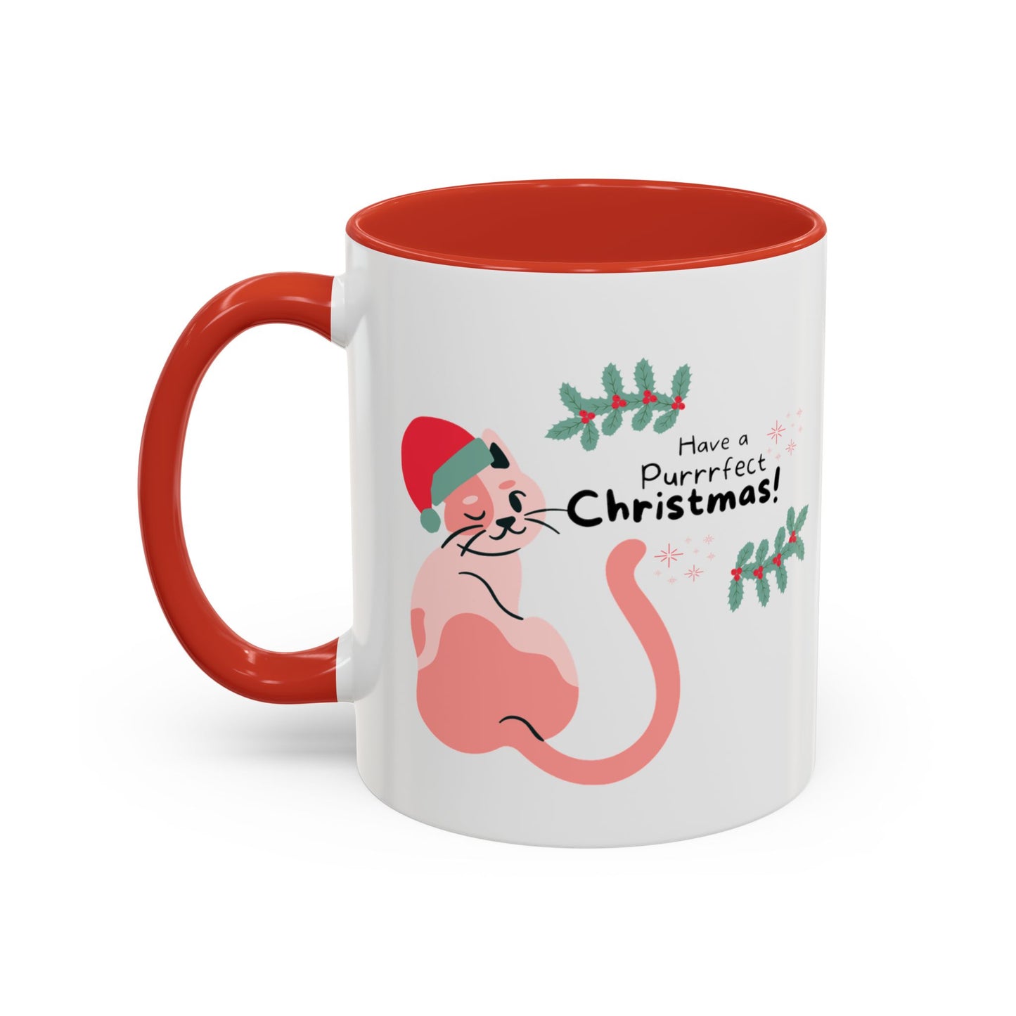 Purrrfect Christmas Accent Coffee Mug (11, 15oz)